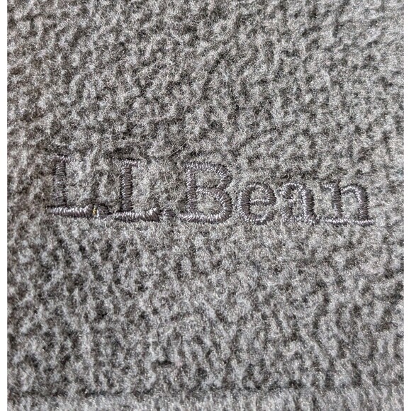 LL Bean Size M Fleece Vest Full Zip Gray Polartec Pockets Outdoors Gorpcore - Picture 6 of 9